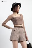 Thun croptop dài tay