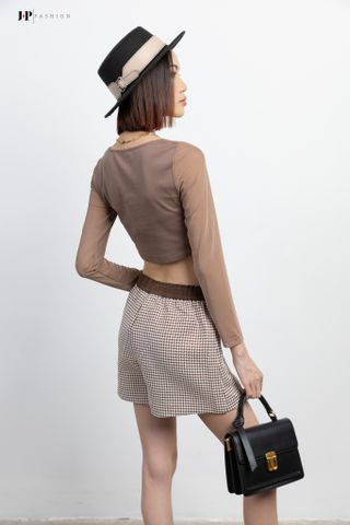 Thun croptop dài tay