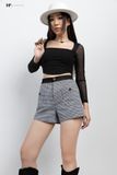 Thun croptop dài tay