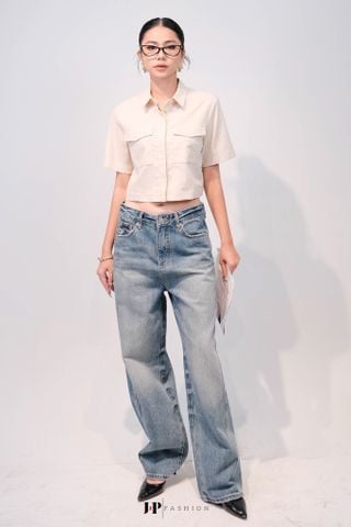 Sơ Mi Linen Dáng Croptop 10611748