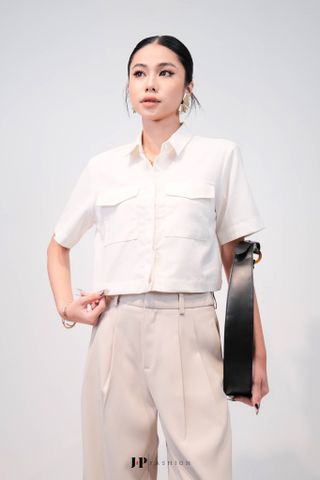 Sơ Mi Linen Dáng Croptop 10611748
