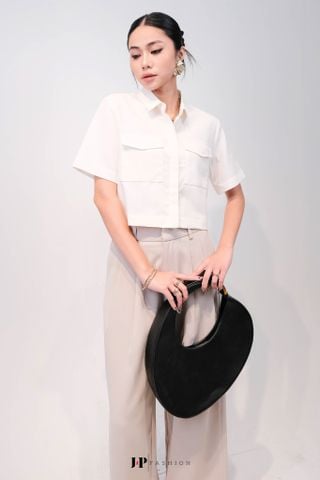 Sơ Mi Linen Dáng Croptop 10611748