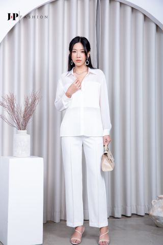 Sơ mi voan dài tay