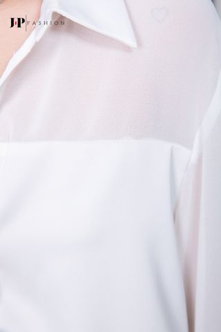 Sơ mi voan dài tay