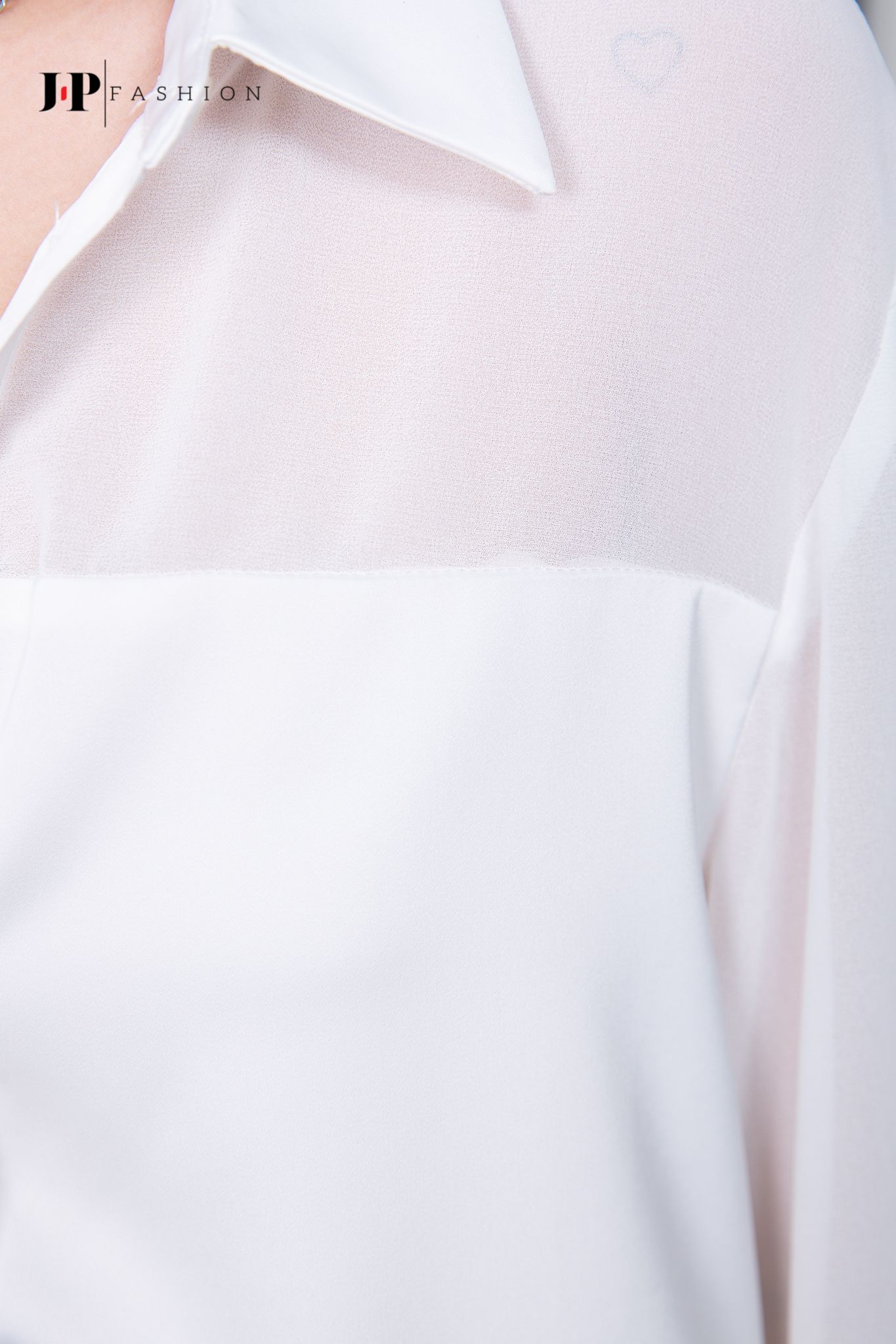 Sơ mi voan dài tay