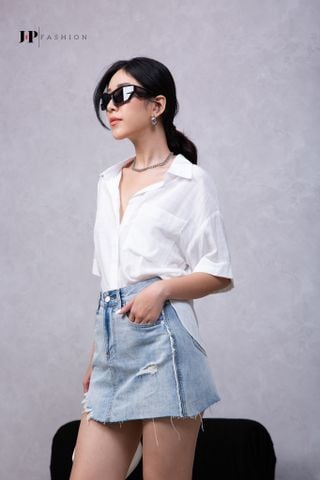 Sơ mi lụa ngắn tay