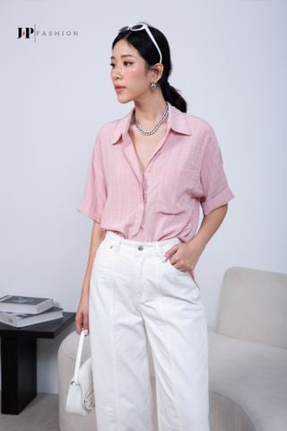Sơ mi lụa ngắn tay