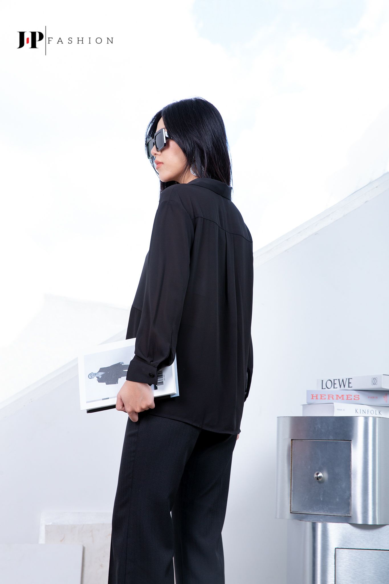 Sơ mi voan dài tay