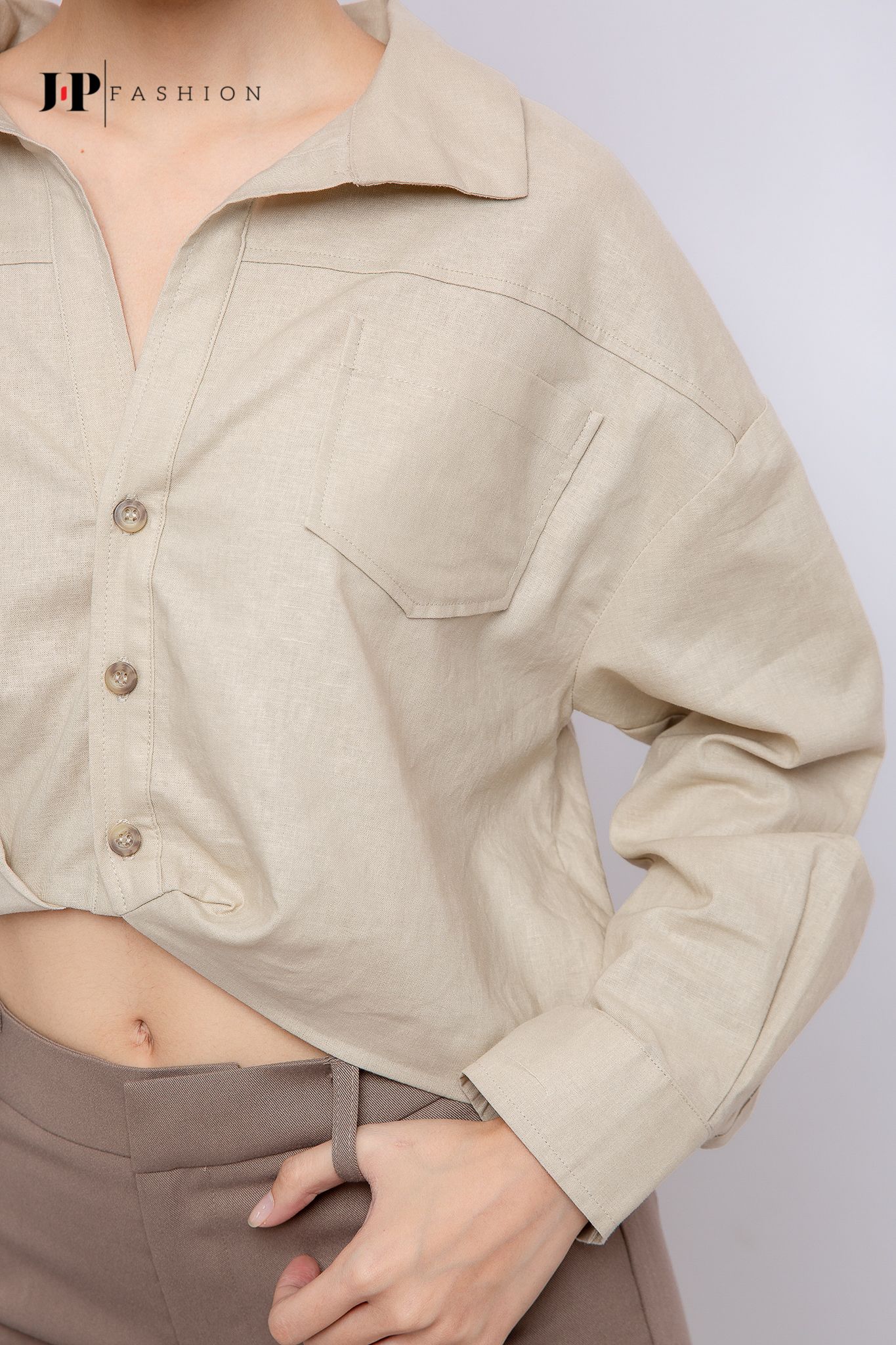 Áo sơ mi croptop