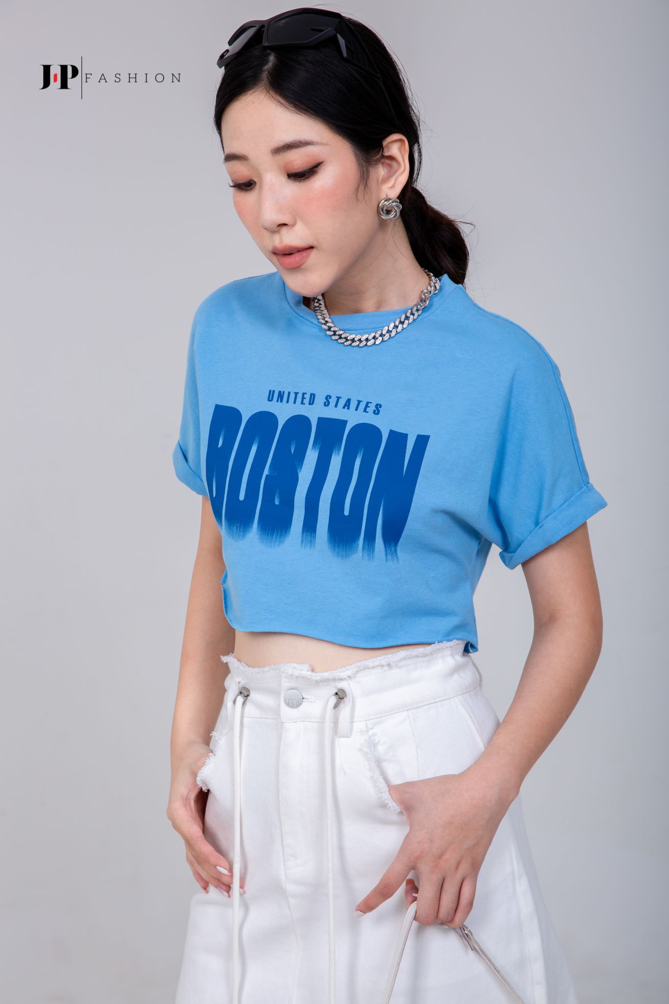 Thun croptop nữ ngắn tay