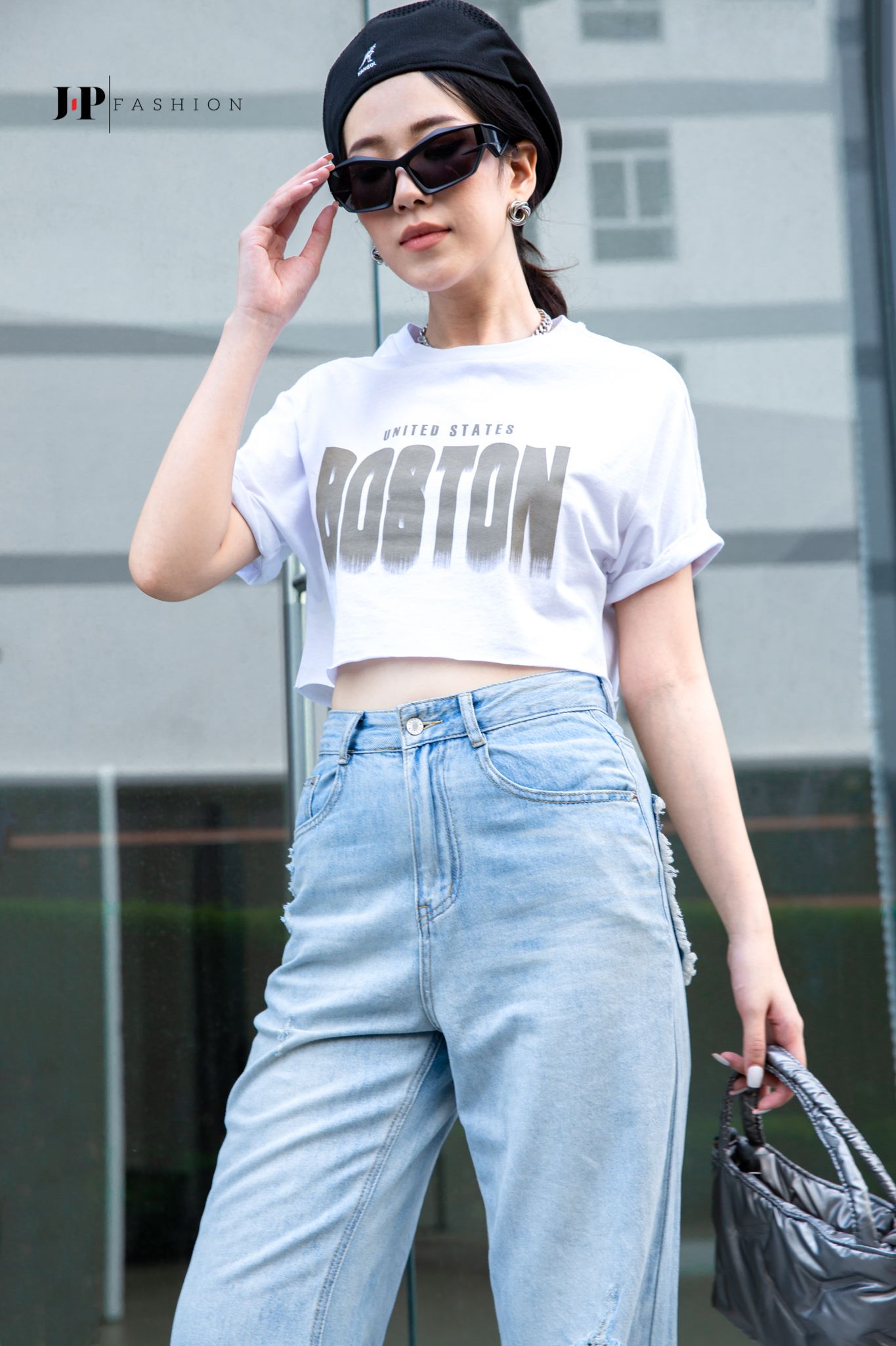 Thun croptop nữ ngắn tay