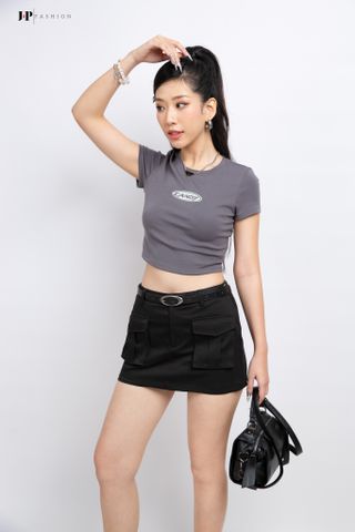 Áo thun croptop ngắn tay