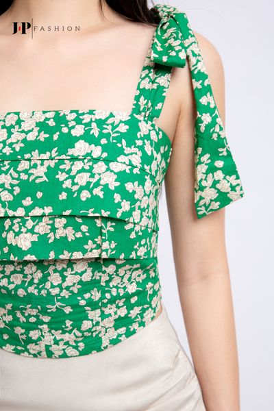 color_ Xanh lá hoa kem