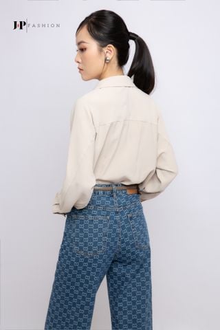 Áo sơ mi trơn tay dài