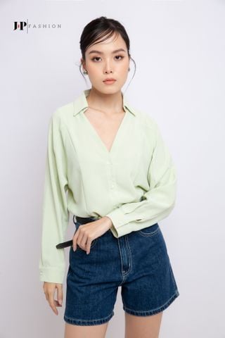 Áo sơ mi trơn tay dài