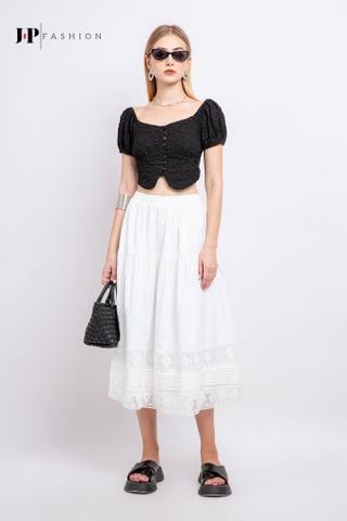 Sơ mi croptop ngắn tay