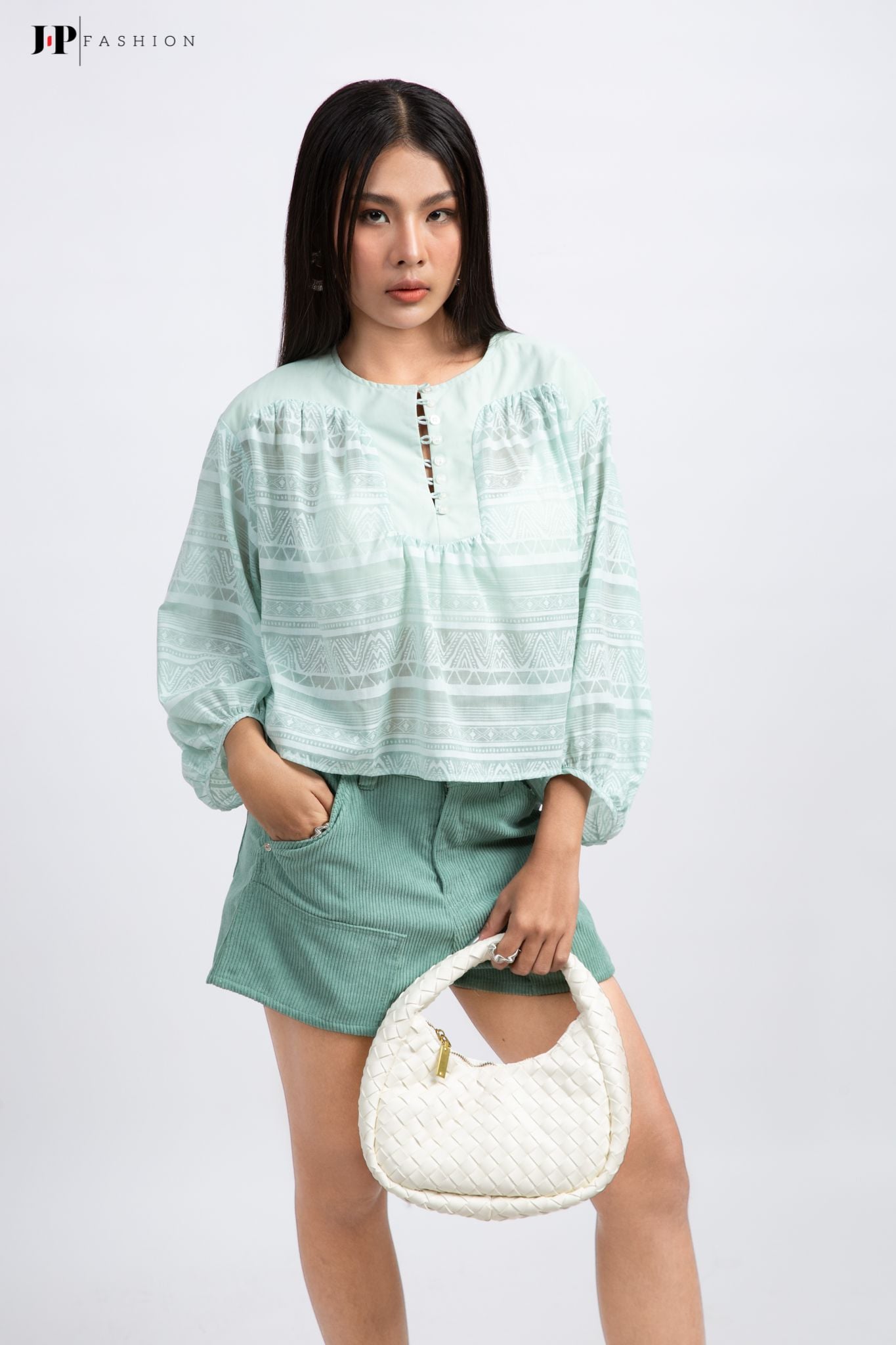 Áo babydoll dài tay 10609045