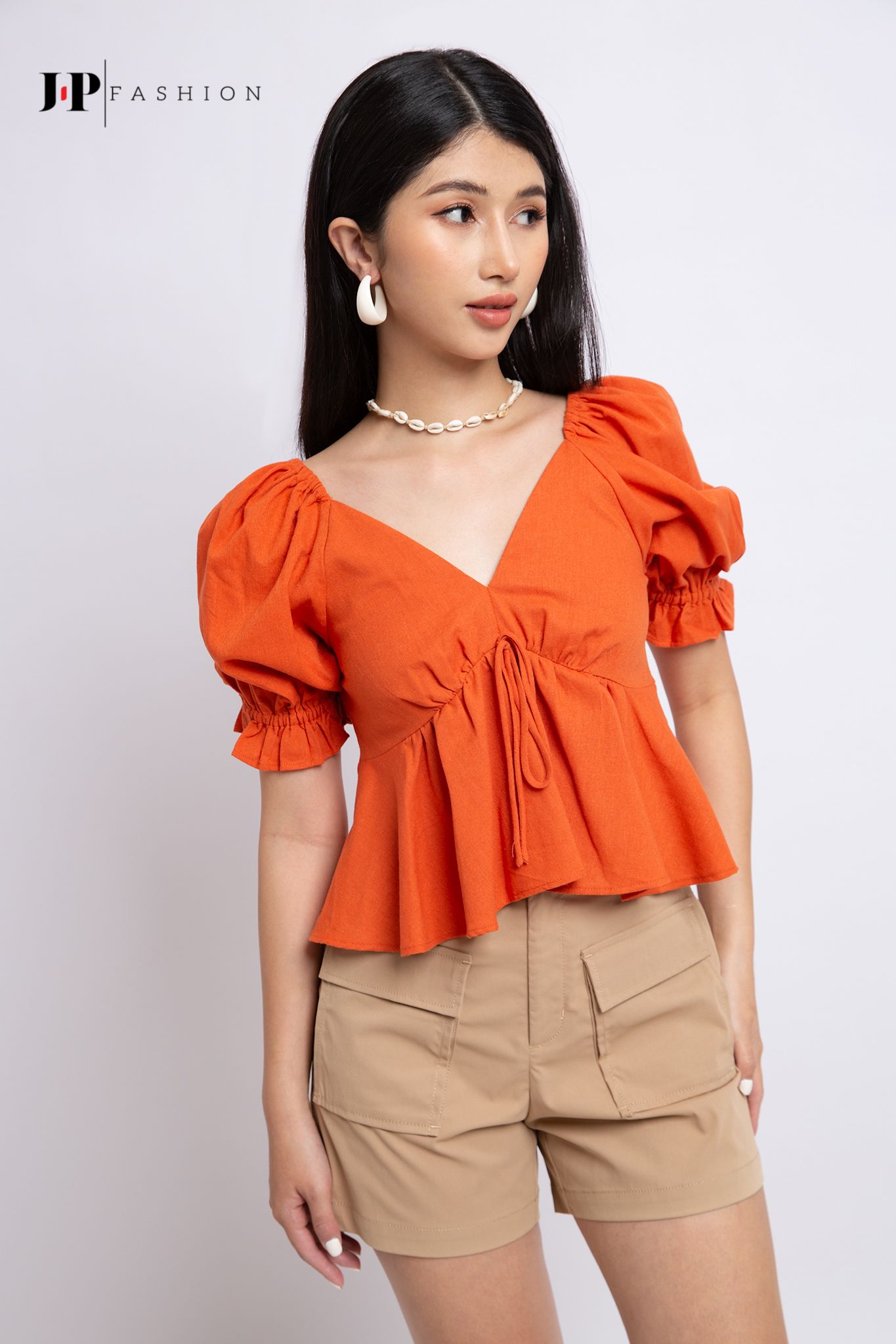 Áo sơ mi tay phồng