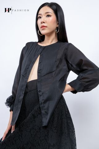 Sơ mi voan dài tay