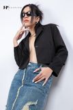 Khoác vest croptop nữ