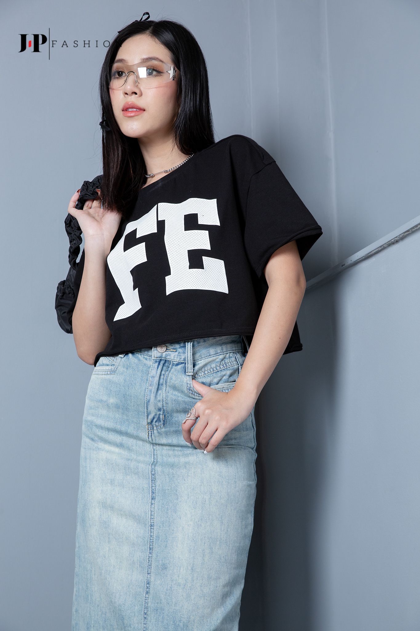 Thun croptop ngắn tay