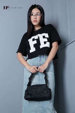 Thun croptop ngắn tay