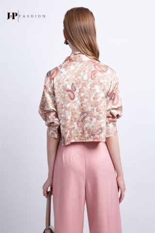 Sơ mi croptop dài tay