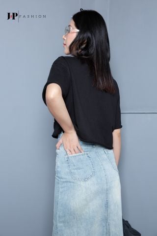 Thun croptop ngắn tay