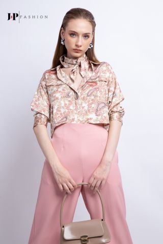 Sơ mi croptop dài tay
