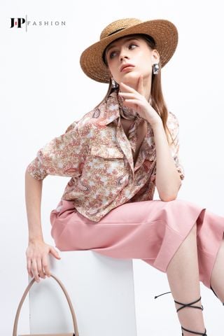 Sơ mi croptop dài tay