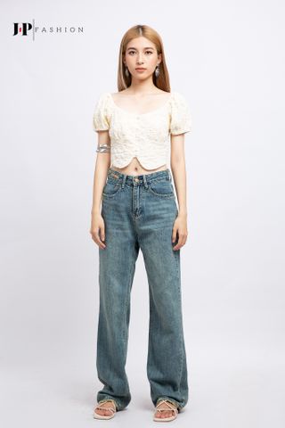 Sơ mi croptop ngắn tay