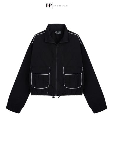 Khoác Dù Croptop Phối Túi 10710757