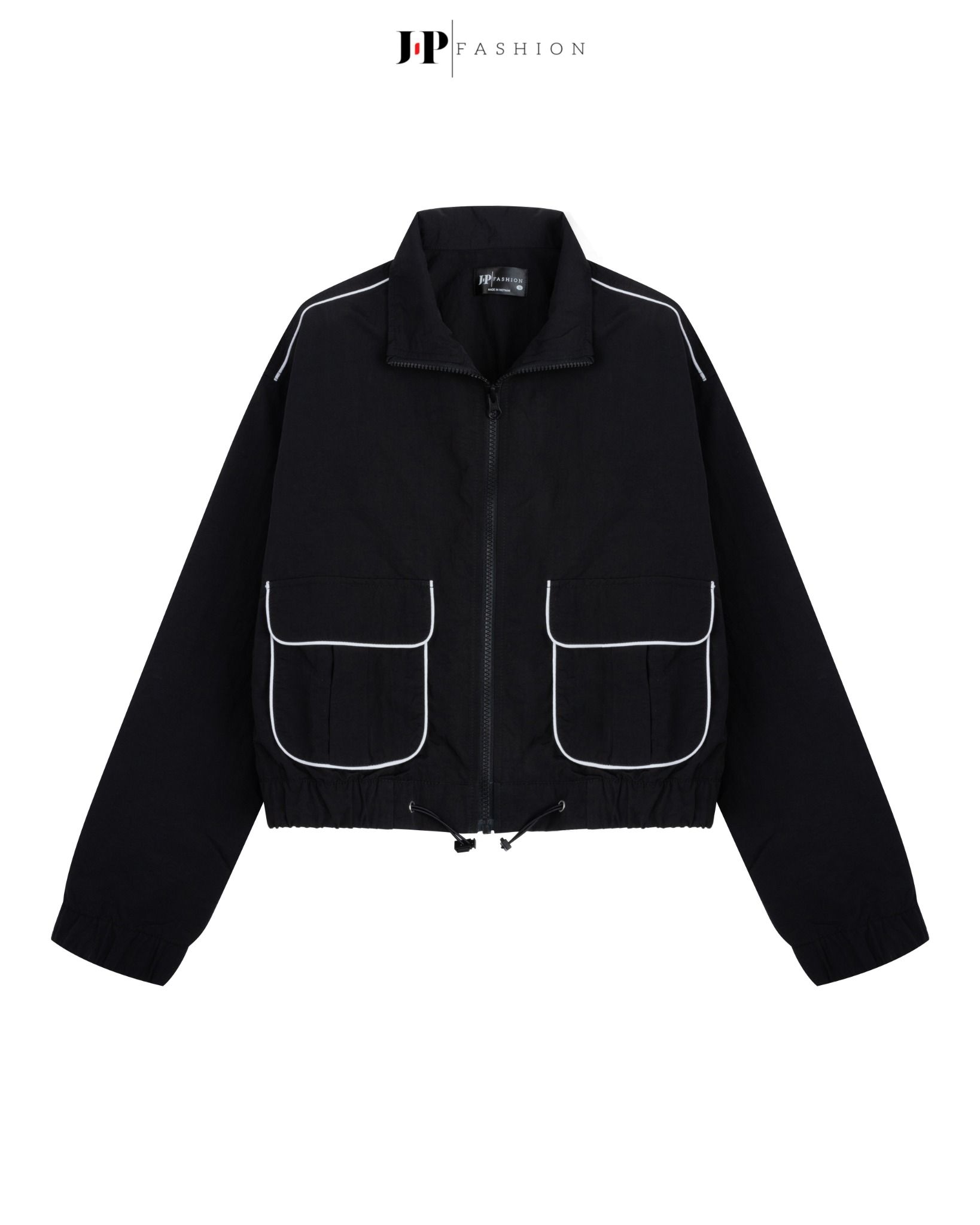 Khoác Dù Croptop Phối Túi 10710757