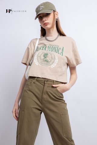 Thun croptop ngắn tay