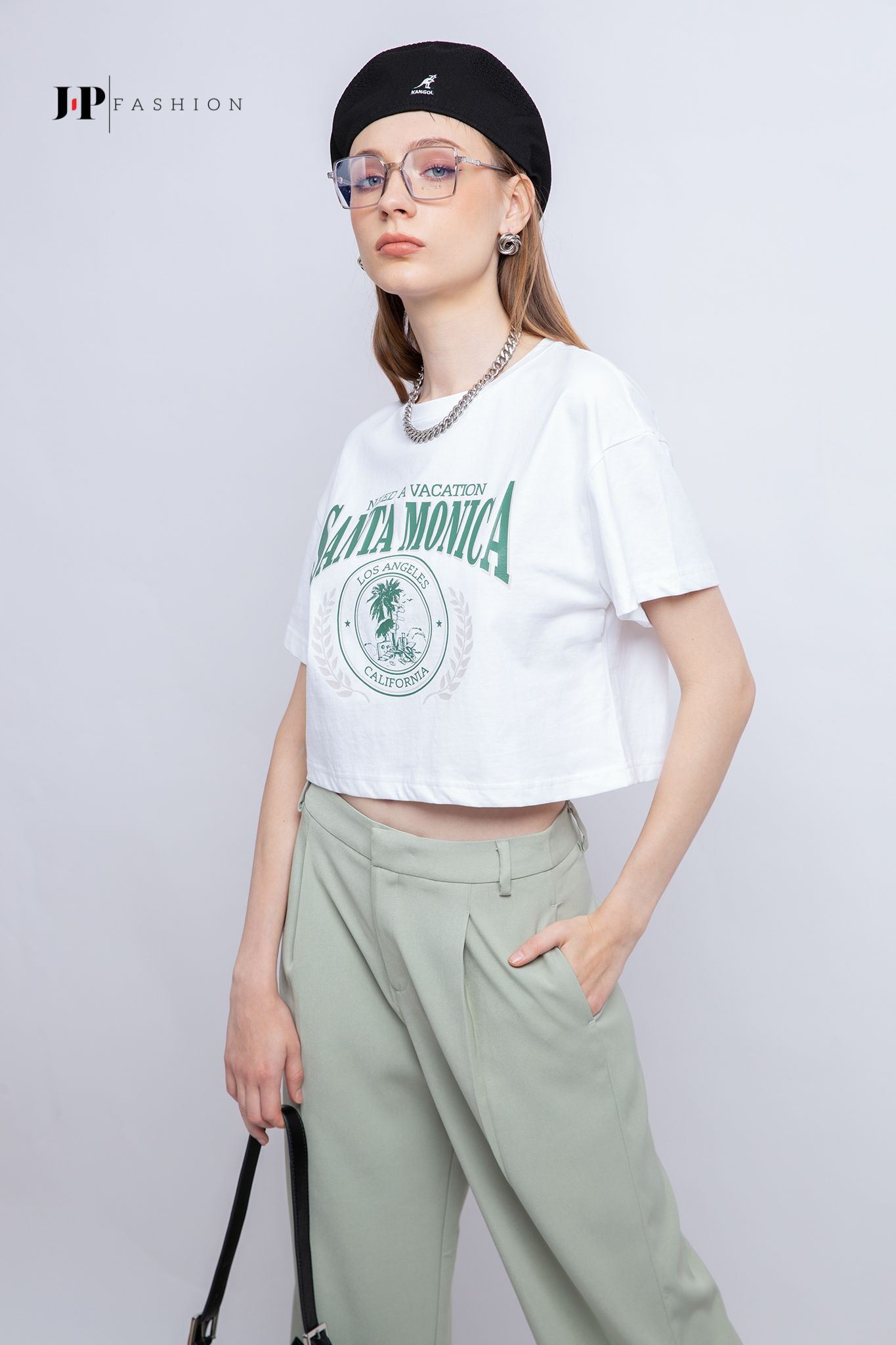 Thun croptop ngắn tay
