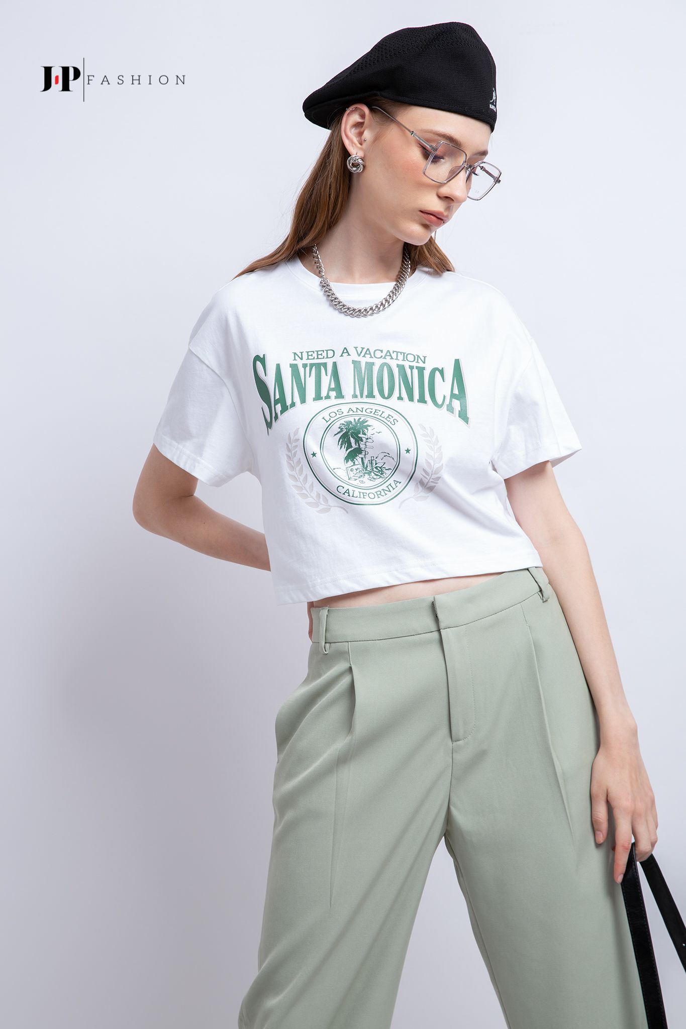 Thun croptop ngắn tay