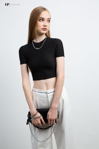 Áo thun croptop ngắn tay