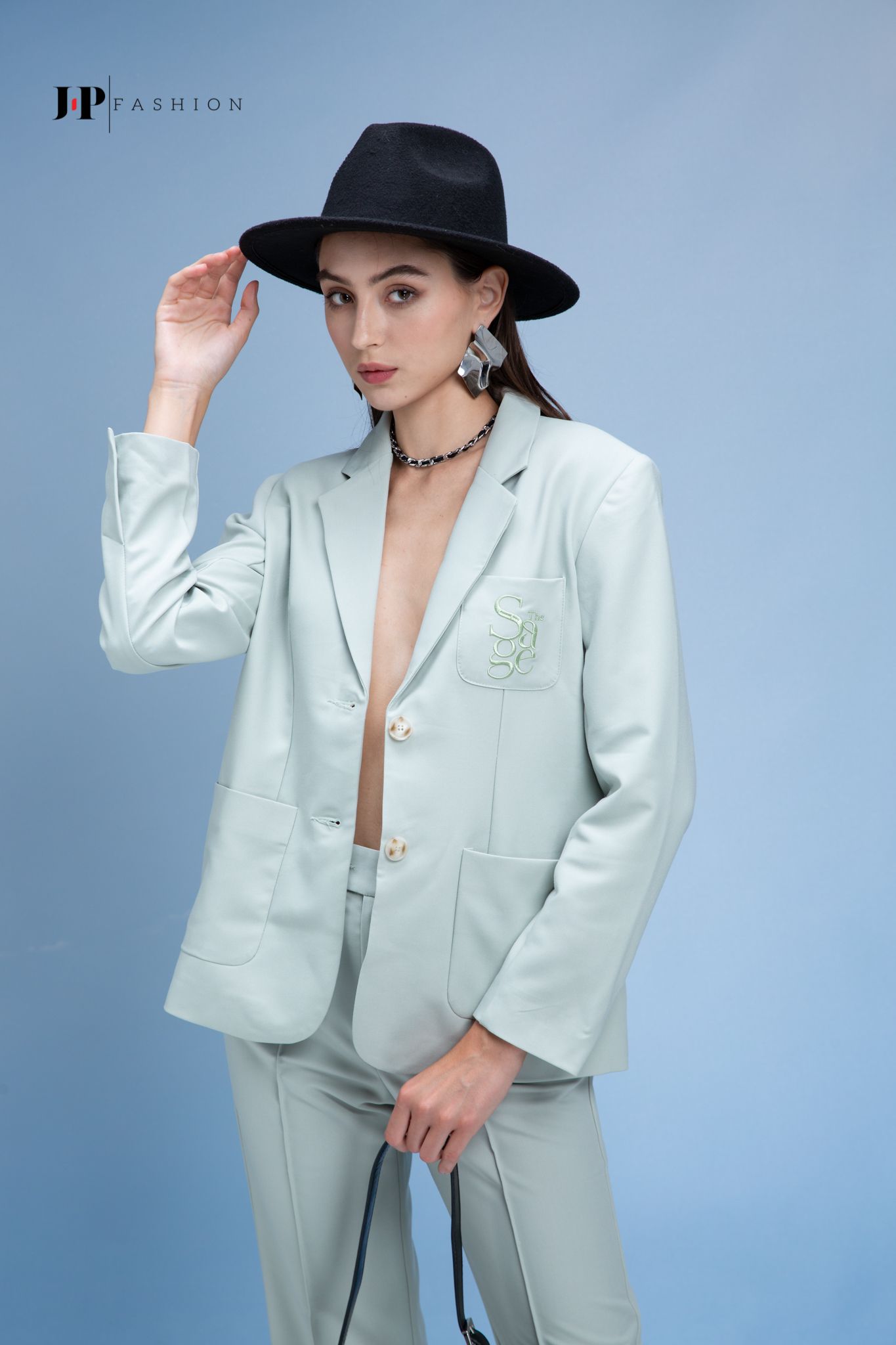 Khoác vest dài tay