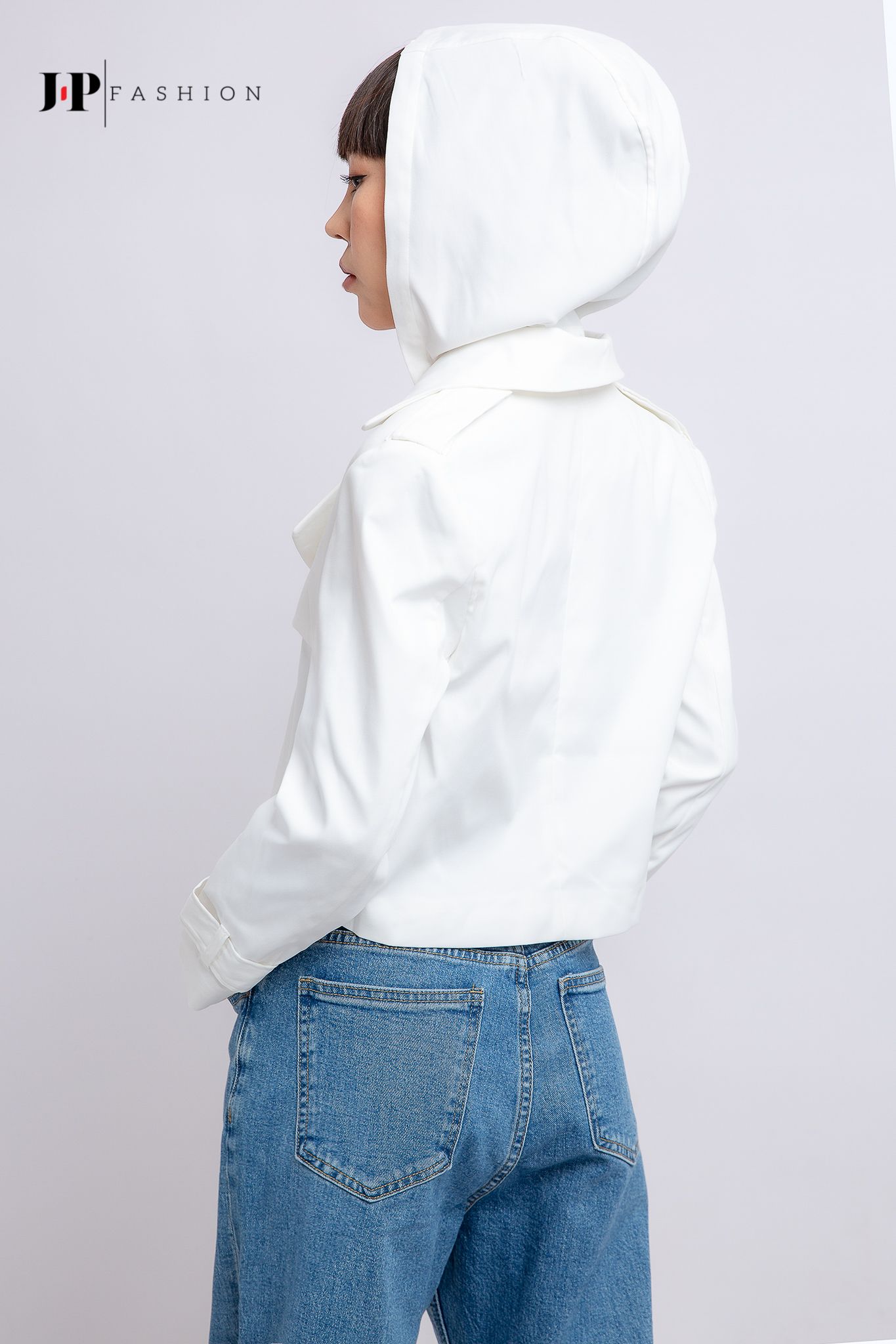 Áo khoác vest croptop (Không Kèm Nón)