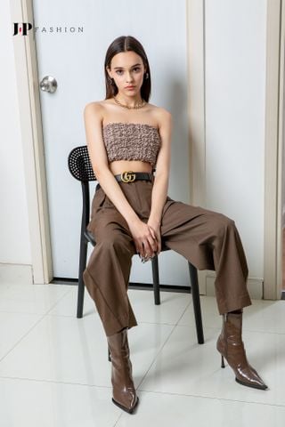 Quần kaki ống rộng