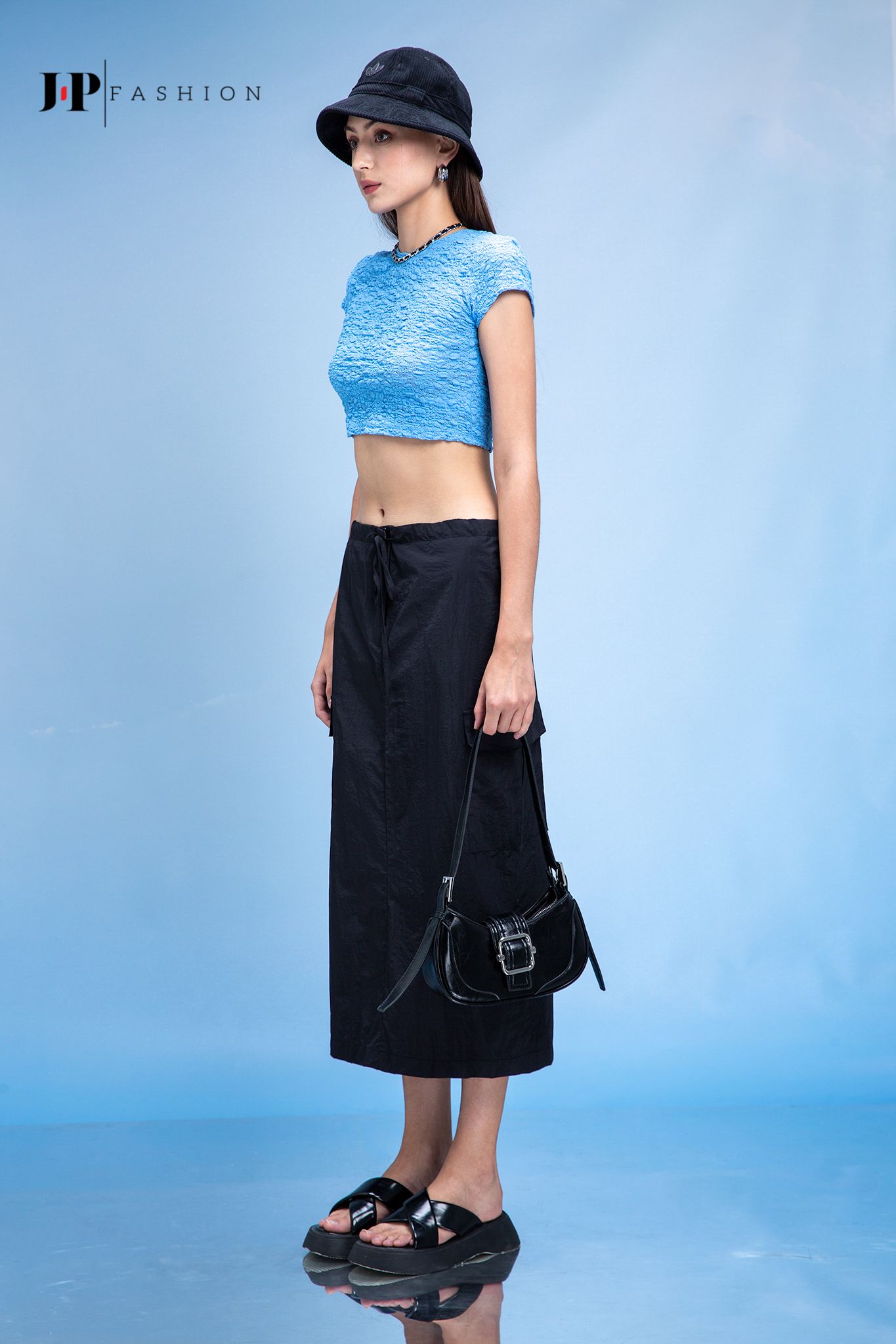 Váy midi túi hộp