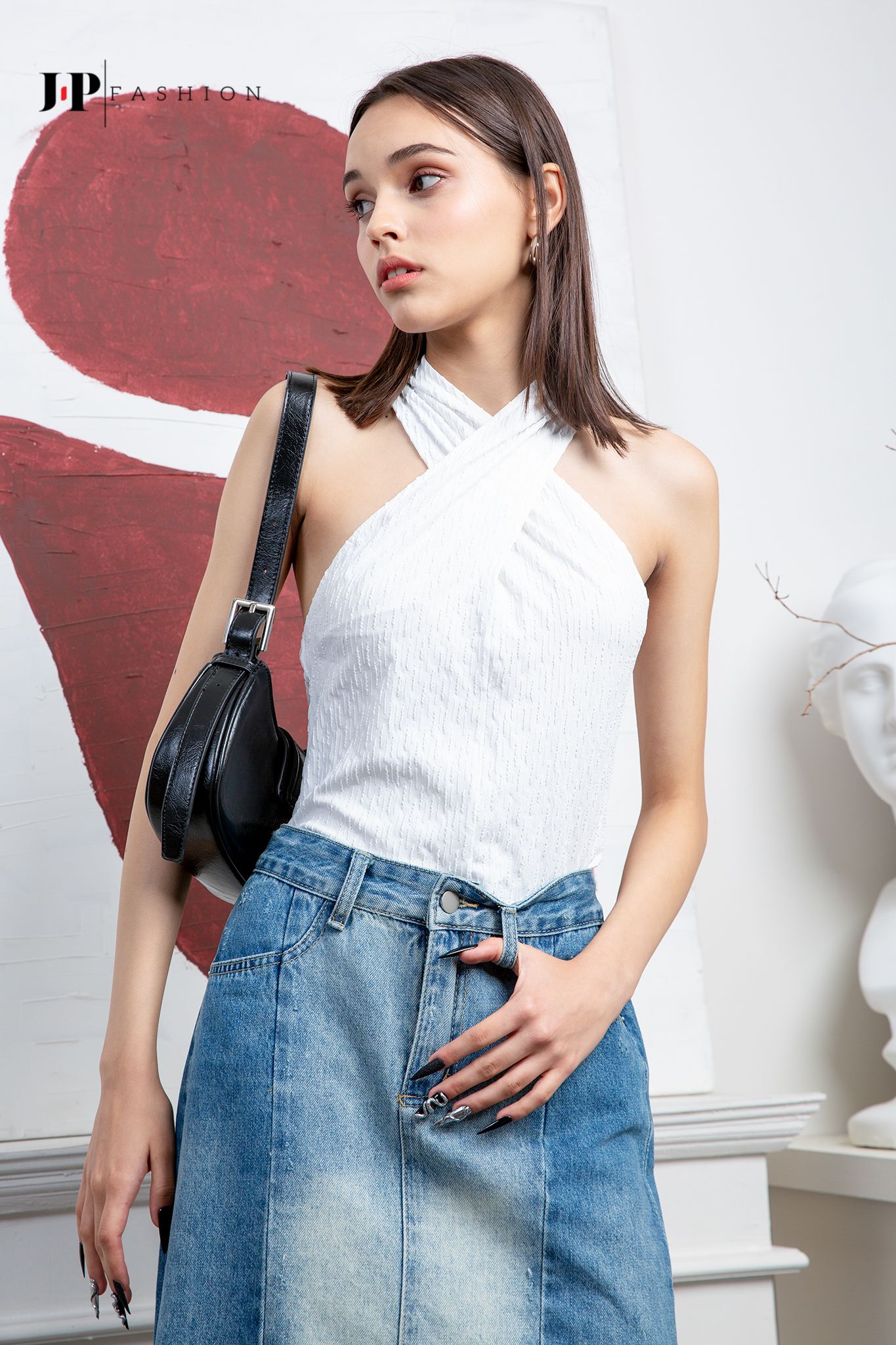 Áo thun cổ yếm