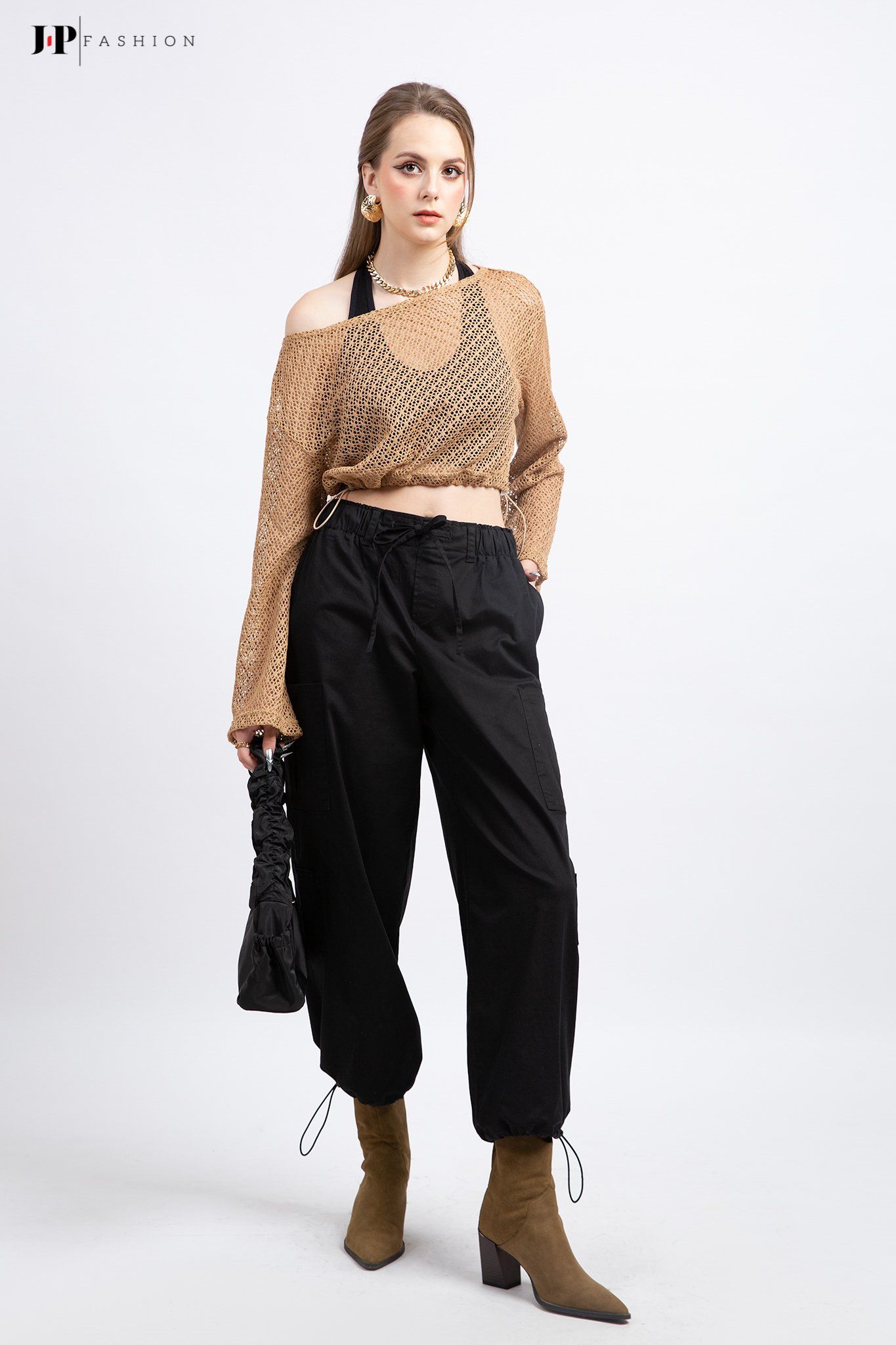 Quần ống rộng lưng thun