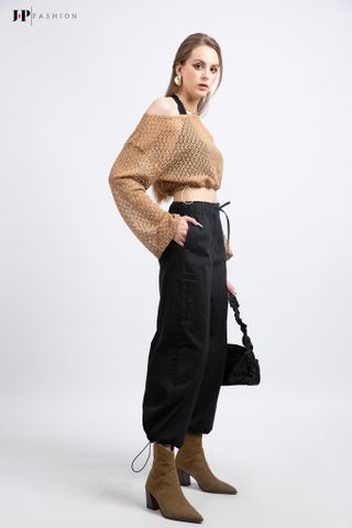 Quần ống rộng lưng thun