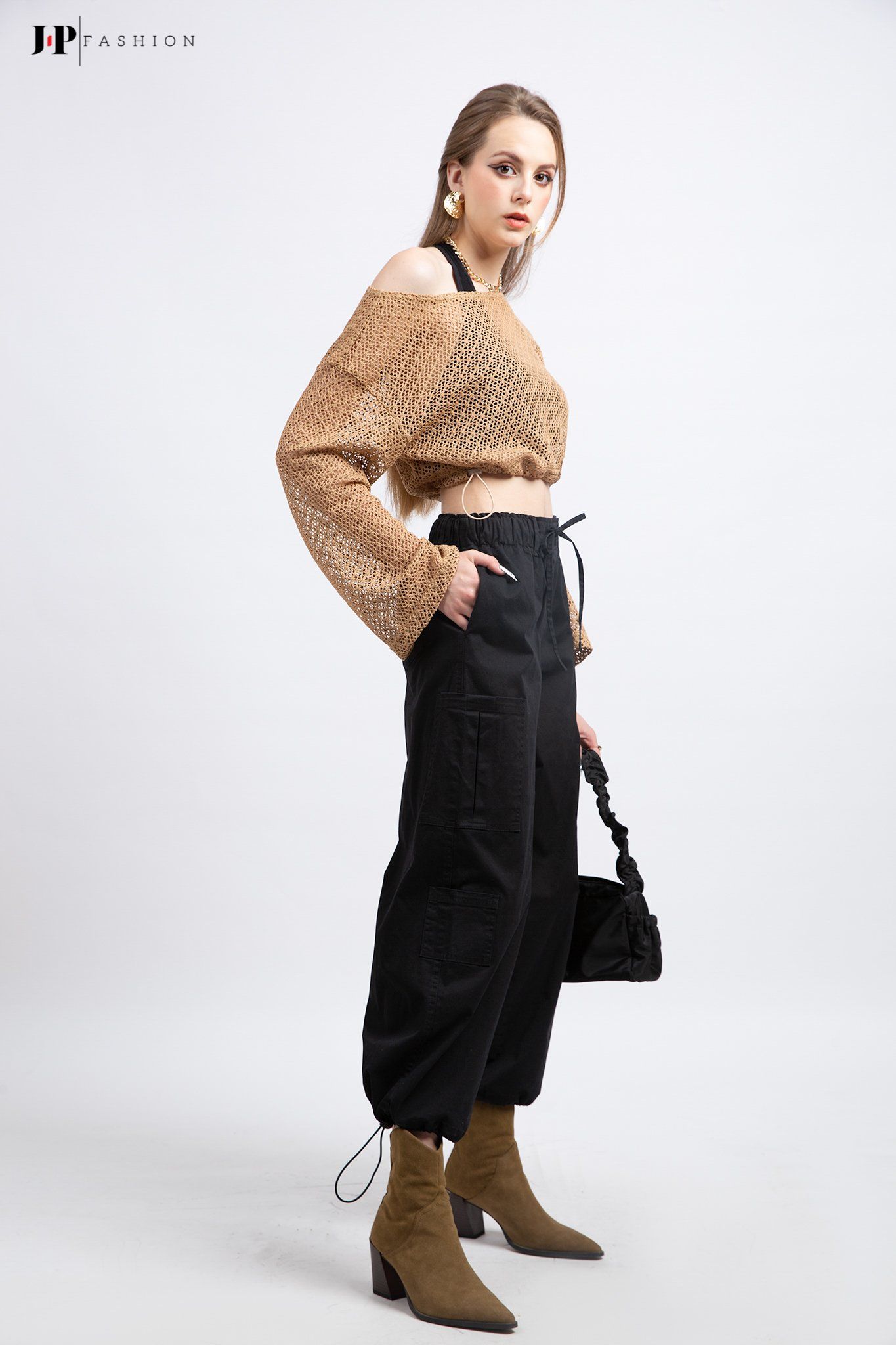 Quần ống rộng lưng thun