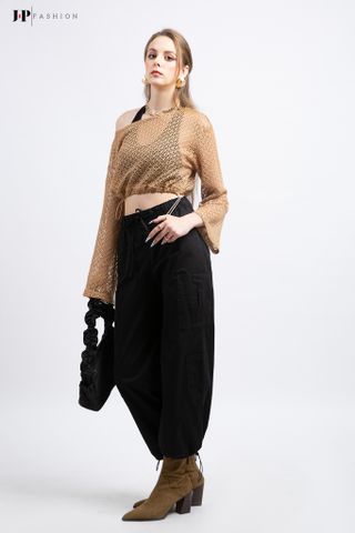 Quần ống rộng lưng thun