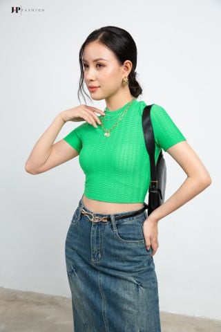 Áo thun croptop ngắn tay