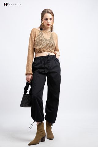 Quần ống rộng lưng thun