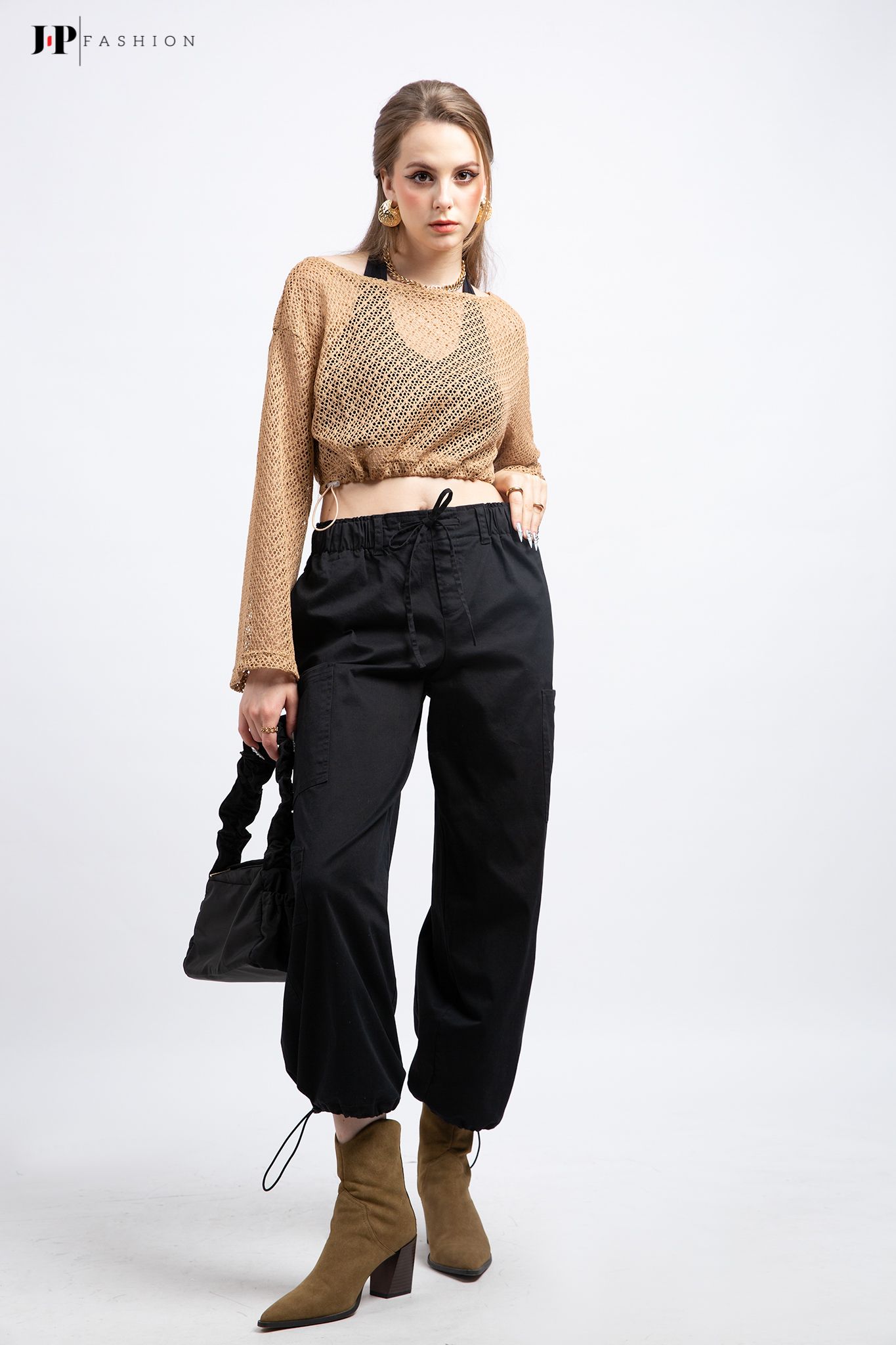 Quần ống rộng lưng thun