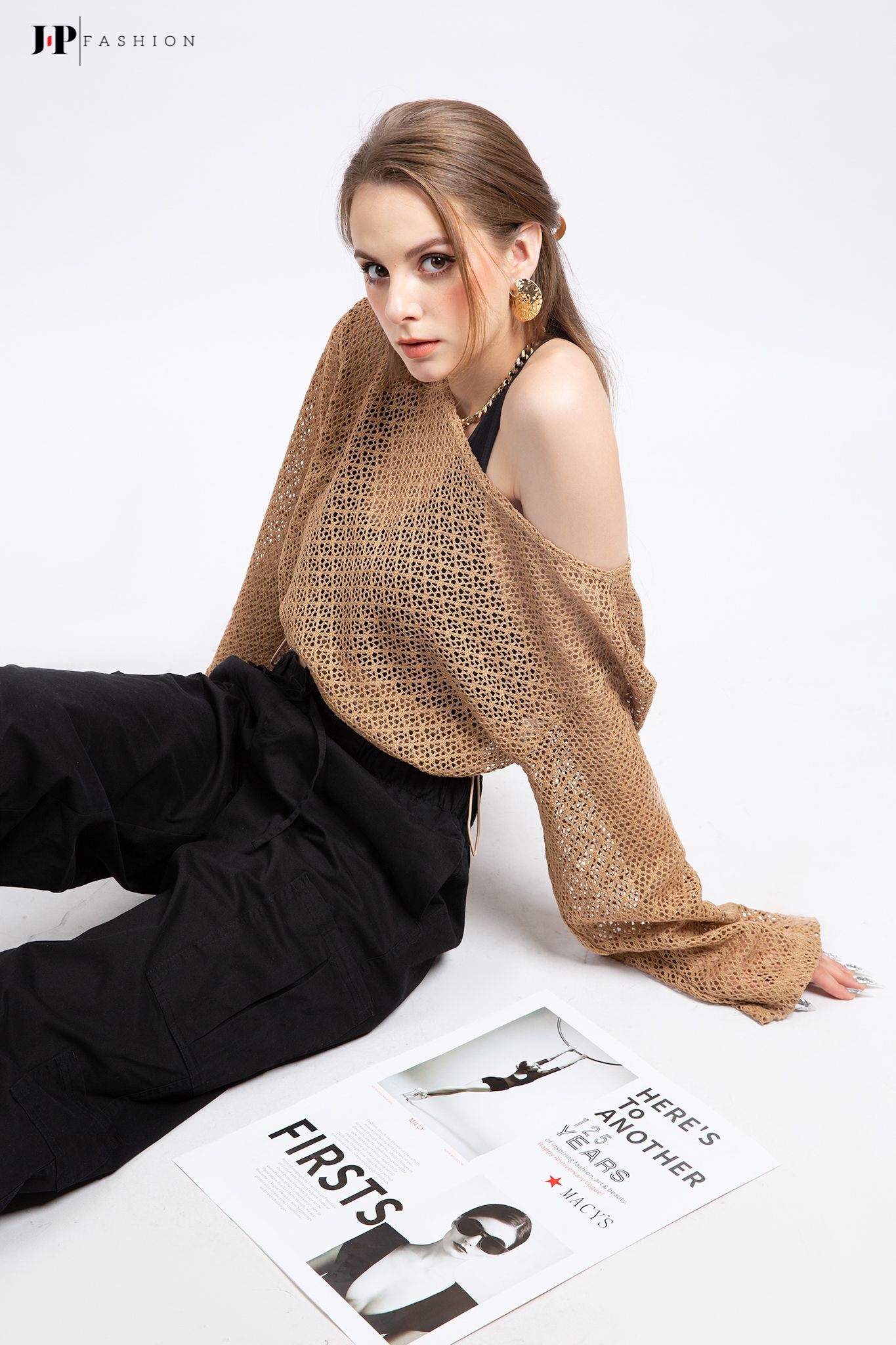 Thun croptop dài tay